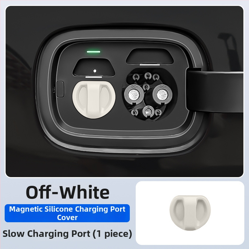 Ochranný kryt nabíjacieho portu pre elektromobily — silikón, magnetické zatváranie, prachotesný a vodotesný