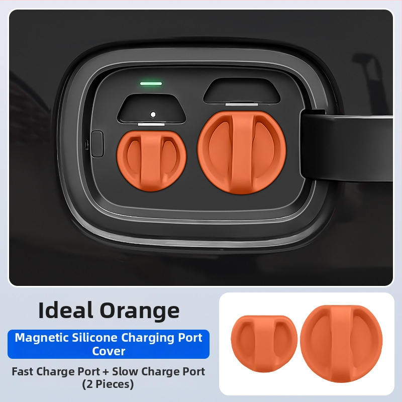 Ochranný kryt nabíjacieho portu pre elektromobily — silikón, magnetické zatváranie, prachotesný a vodotesný