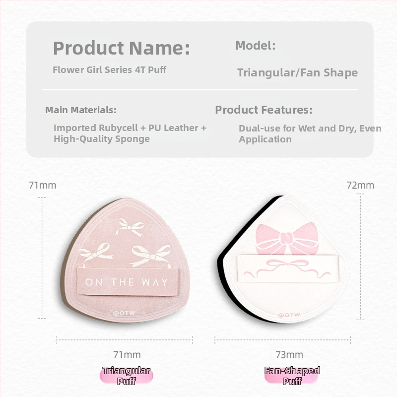 OTW pudrový aplikátor, hydrofilný polyuretán, kapkovitá forma, kód produktu T0357/T0359, 1 balenie