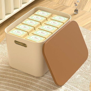 4-пакет пластмасови кутии за съхранение със капак, настолни, за дребни вещи, закуски и часовници