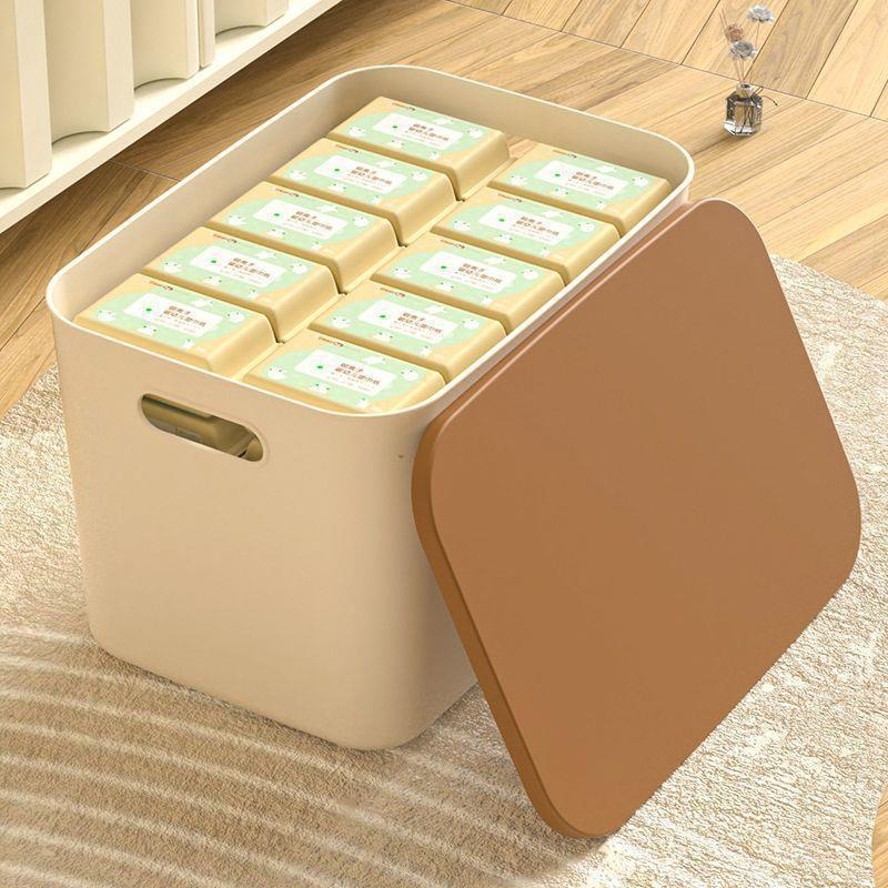 4-пакет пластмасови кутии за съхранение със капак, настолни, за дребни вещи, закуски и часовници