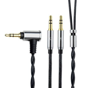 Slušnički audio kabel s dvostrukim 3,5 mm priključcima, balansirani izlaz 4.4/2.5, najlon jezgro, bakar bez kisika, model WT2 WT23