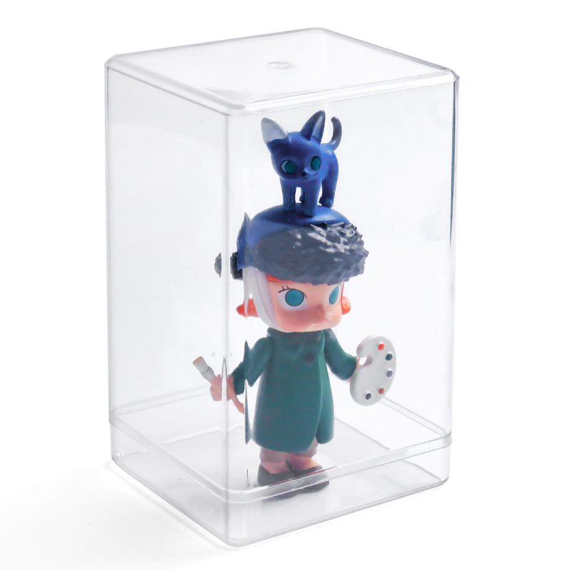 Ultraman figurica kutija za prikazivanje, PS plastika, otporna na prašinu, 1 pretinac, moderan minimalistički dizajn, jednofarbni uzorak