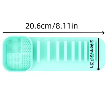 Силиконов държач за четки за грим с интегрирано почистване и сушене