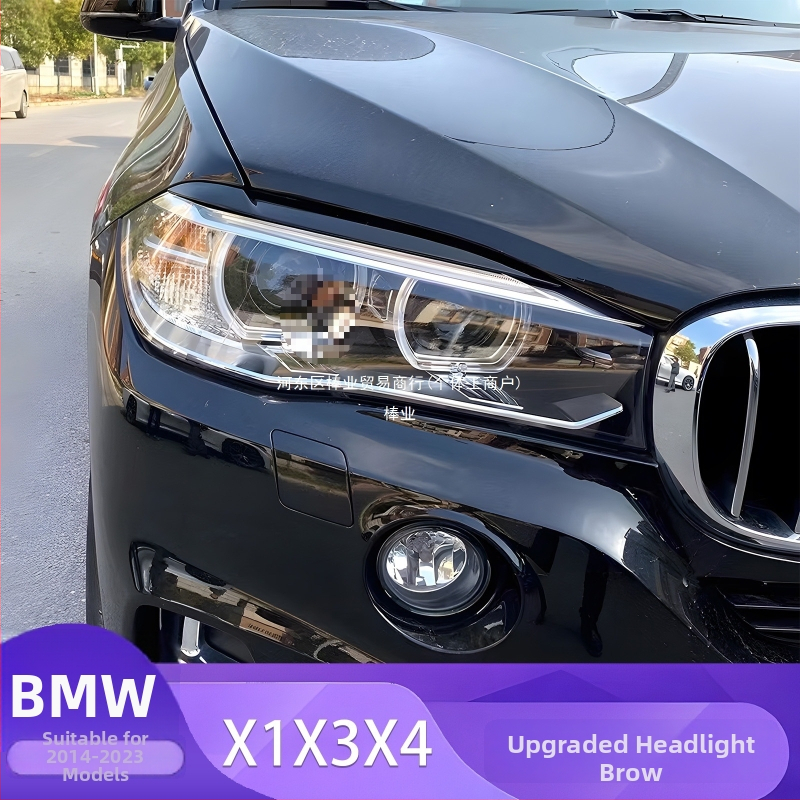 BMW dekoratívna lišta obočia predného svetla pre X1, i3, X3F, X4, X5, X6 – povrch s vzorom karbónového vlákna