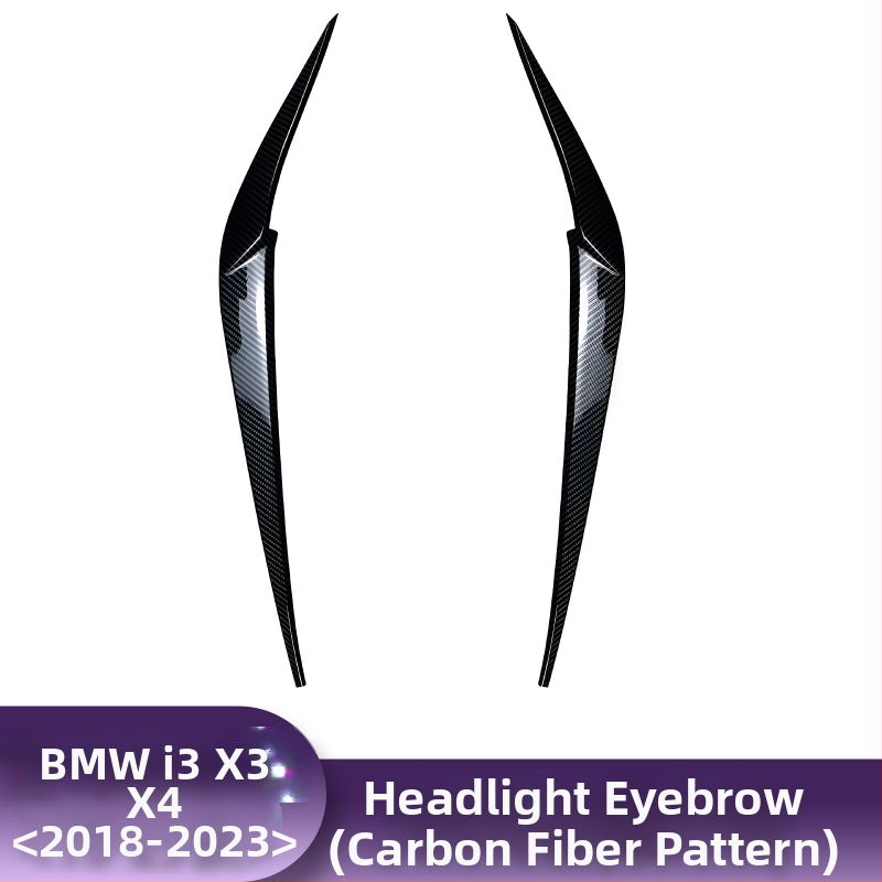 BMW dekoratívna lišta obočia predného svetla pre X1, i3, X3F, X4, X5, X6 – povrch s vzorom karbónového vlákna