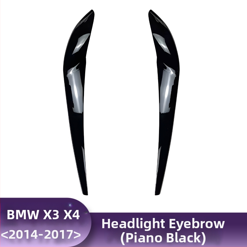 BMW dekoratívna lišta obočia predného svetla pre X1, i3, X3F, X4, X5, X6 – povrch s vzorom karbónového vlákna