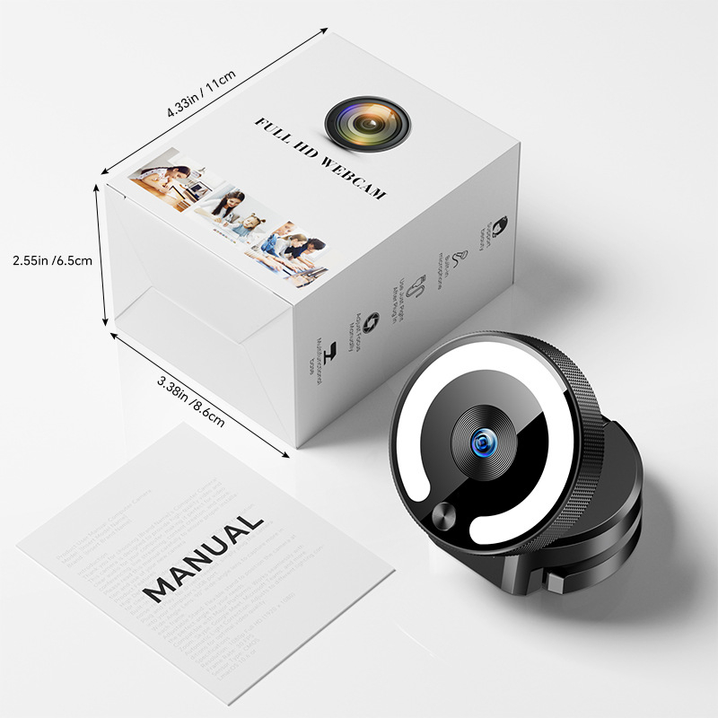 4K USB webkamera 8MP szenzorral, autofókusz, 30fps, USB 2.0