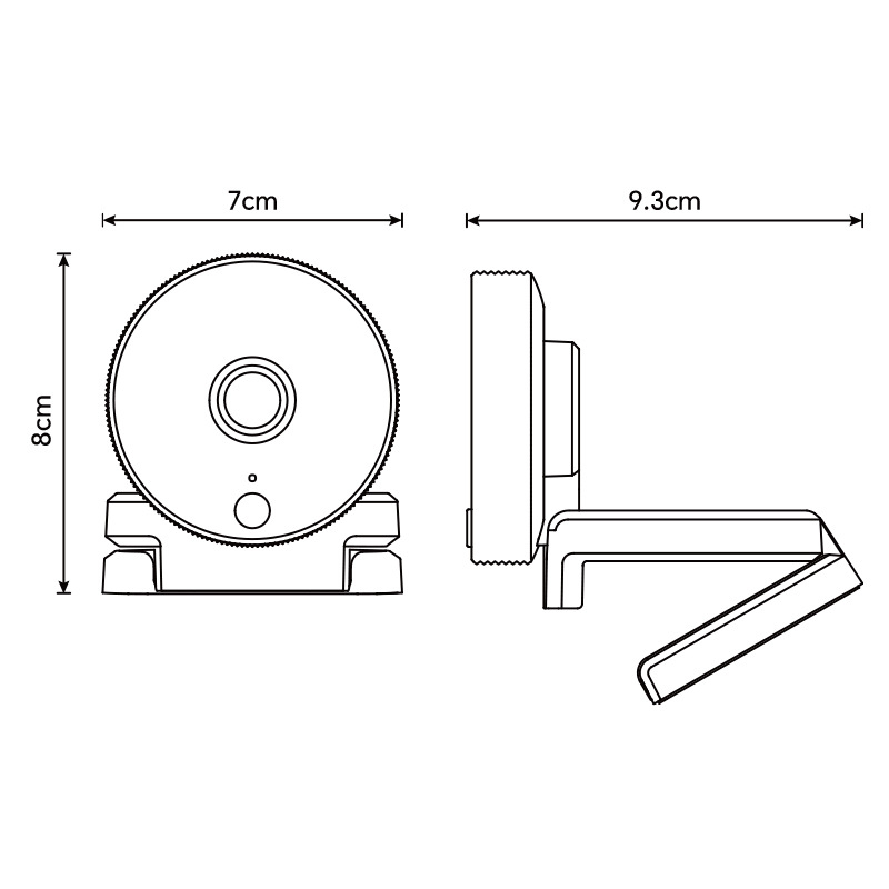 4K USB webkamera 8MP szenzorral, autofókusz, 30fps, USB 2.0