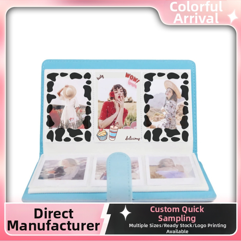 Polaroid DIY samolepiaca súprava — model Medium general dessert cow pattern; PVC materiál; kreatívne samolepky; prispôsobené kresby; kompatibilné s Polaroidmi, fotografiami, fotoalbumami, ochrannými púzdrami, taškami na fotoaparát