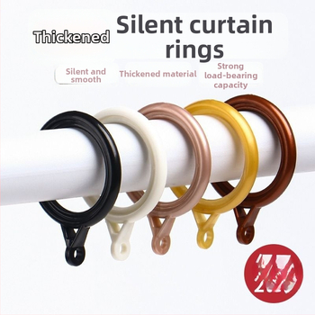 Závesný kruh – plastový, moderný minimalistický dizajn, doplnok pre závesnú tyč (Materiál: plast; Kategória: závesný kruh; Štýl: moderný minimalizmus; Prispôsobenie: Nie)