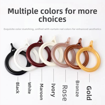 Závesný kruh – plastový, moderný minimalistický dizajn, doplnok pre závesnú tyč (Materiál: plast; Kategória: závesný kruh; Štýl: moderný minimalizmus; Prispôsobenie: Nie)