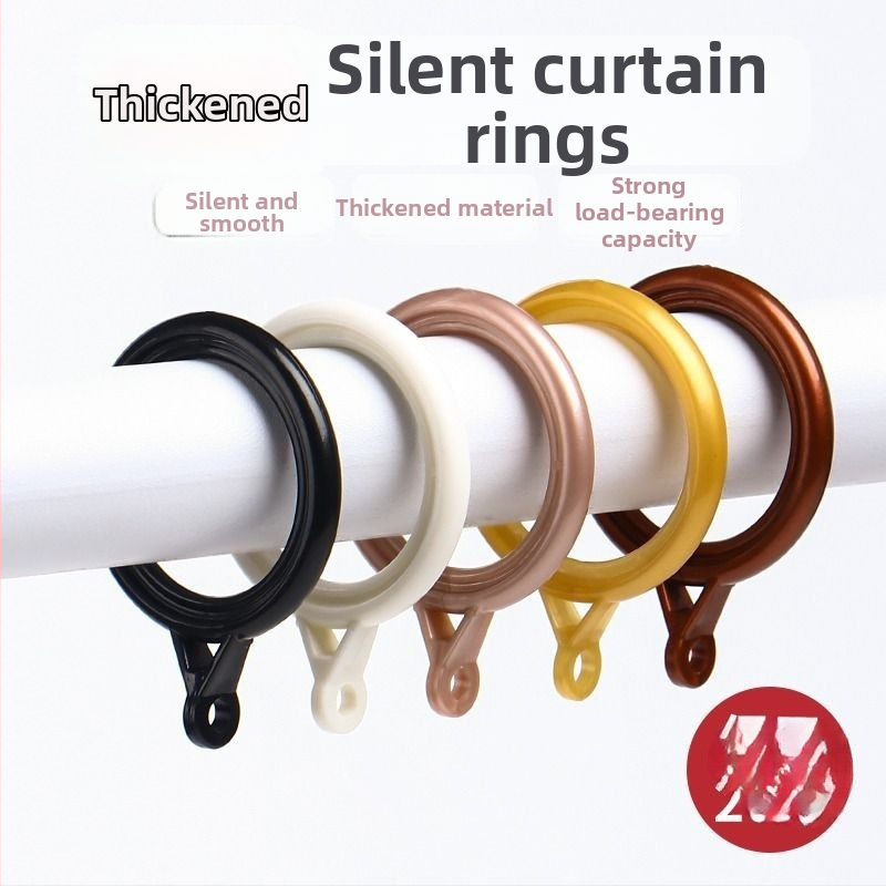 Závesný kruh – plastový, moderný minimalistický dizajn, doplnok pre závesnú tyč (Materiál: plast; Kategória: závesný kruh; Štýl: moderný minimalizmus; Prispôsobenie: Nie)