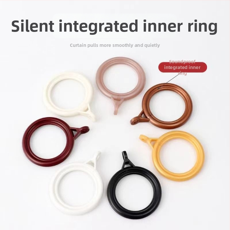 Závesný kruh – plastový, moderný minimalistický dizajn, doplnok pre závesnú tyč (Materiál: plast; Kategória: závesný kruh; Štýl: moderný minimalizmus; Prispôsobenie: Nie)