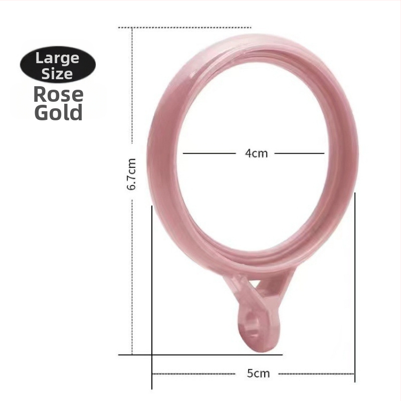 Závesný kruh – plastový, moderný minimalistický dizajn, doplnok pre závesnú tyč (Materiál: plast; Kategória: závesný kruh; Štýl: moderný minimalizmus; Prispôsobenie: Nie)