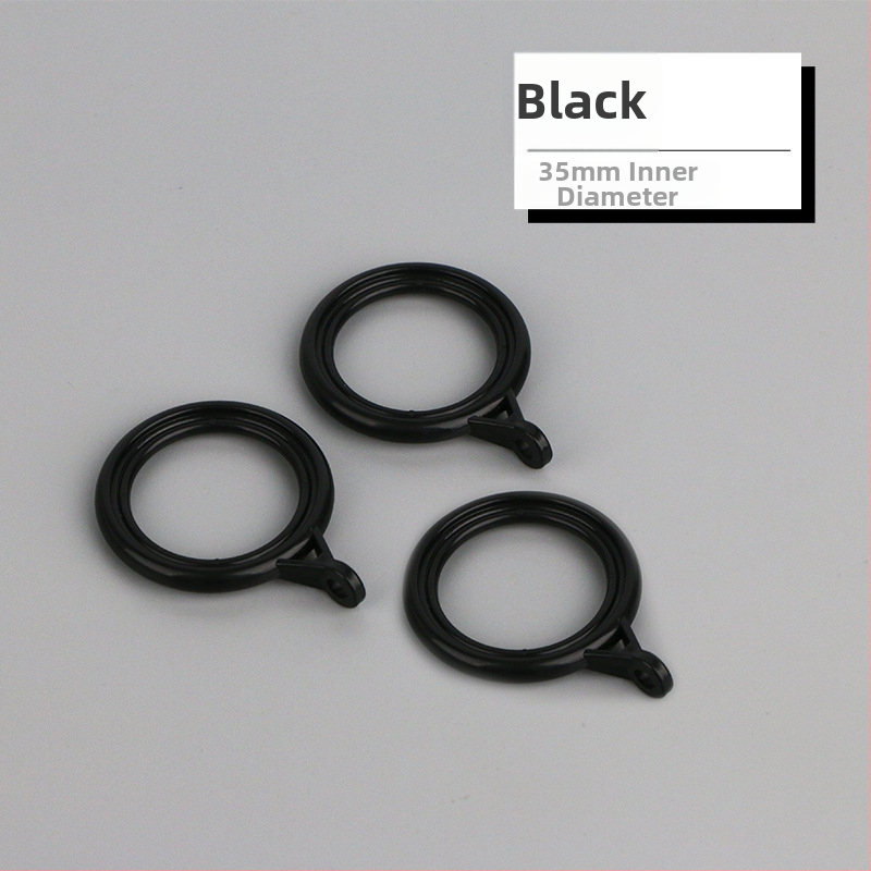 Závesný kruh – plastový, moderný minimalistický dizajn, doplnok pre závesnú tyč (Materiál: plast; Kategória: závesný kruh; Štýl: moderný minimalizmus; Prispôsobenie: Nie)