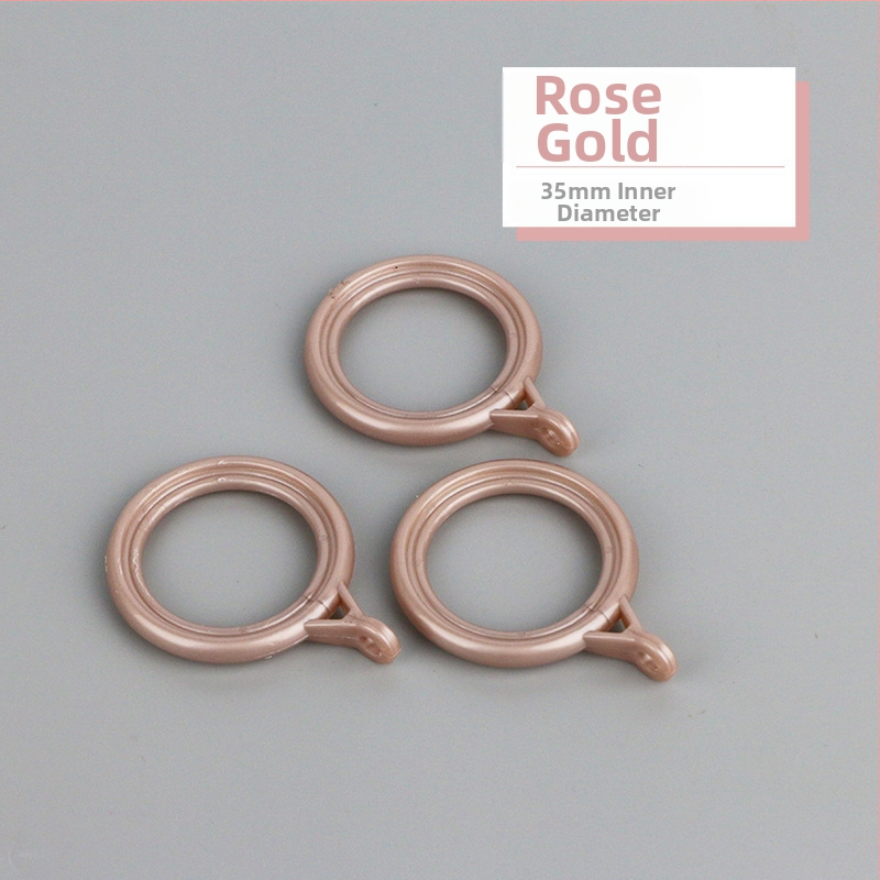 Závesný kruh – plastový, moderný minimalistický dizajn, doplnok pre závesnú tyč (Materiál: plast; Kategória: závesný kruh; Štýl: moderný minimalizmus; Prispôsobenie: Nie)