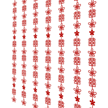 Esküvői szoba rendező készlet díszes függönyökkel és esküvői függő díszekkel (Anyag: nem szövött textil; Kategória: helyszín rendező kellékek; Alkalmas: esküvői ünnepség; Anyag típus: szalag)