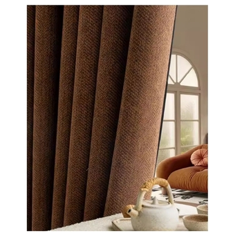 Chenille záves – Jacquard, priadene farbenie; ochrana pred slnkom a UV; úplné zatmenie 90–100%; obývačka, spálňa, pracovňa; stredoveký štýl