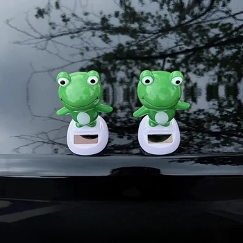 Unutarnji dekor automobila – Karikatura žaba ukras, plastični materijal; Marka Guangdong travel products; Ovlaštena privatna marka: Da