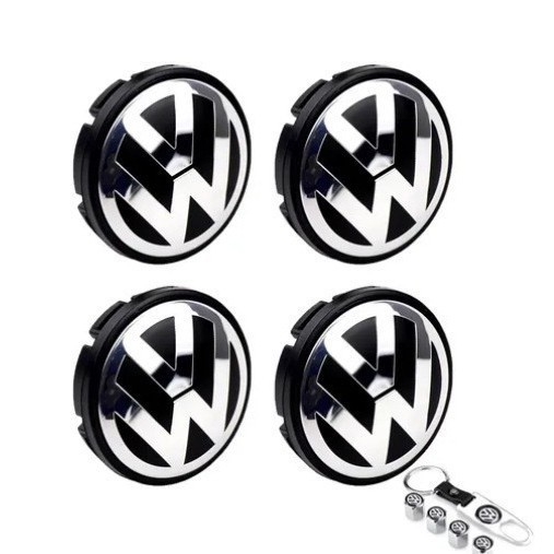 Κάλυμμα βαλβίδας για VW κεντρικό κάλυμμα ζάντας – ABS + αλουμίνιο, Συμβατό με όλα τα μοντέλα Volkswagen, Προέλευση Κίνα, Χωρίς παραμετροποίηση