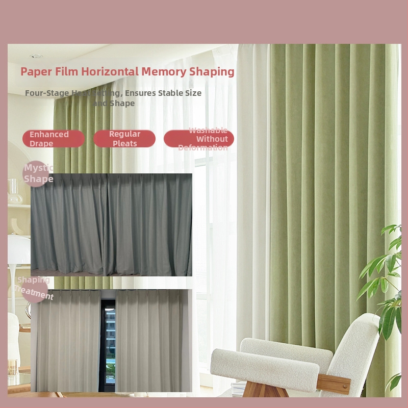 Zatemňujúca látka na závesy, chenille s vzorom herringbone, 100% polyester, jacquard a flocking, prispôsobiteľné