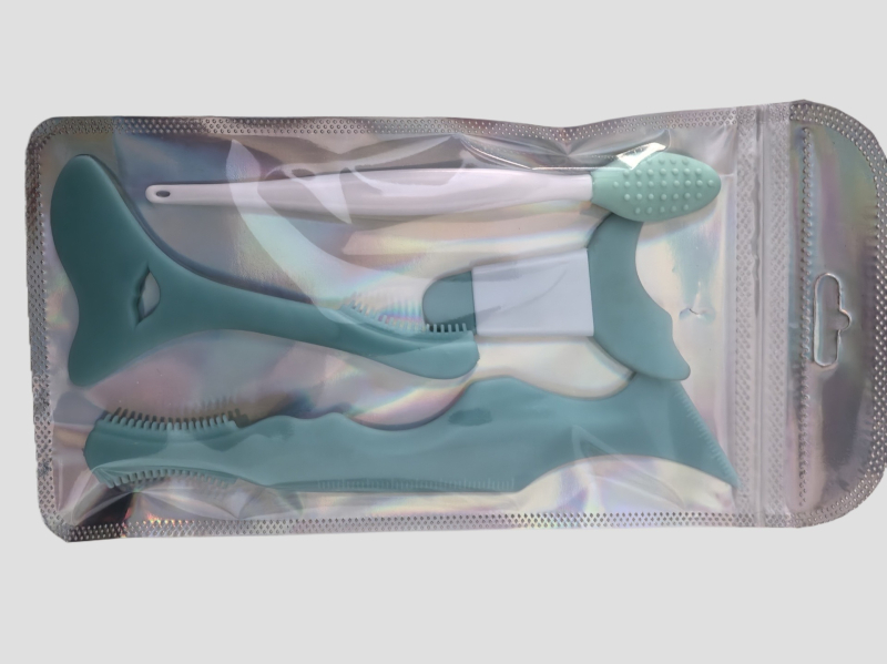 Ming Kou силиконов уред за грим на очи – сет за нанасяне на руж, очна линия, вежди и червило (срок на годност 3 години)