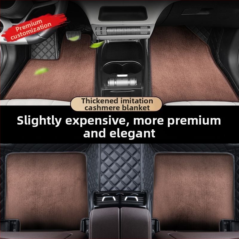 Ford-kompatibilna auto prostirka s gornjim slojem kašmir boje, protuklizna, bez prilagodbe, tip tepiha