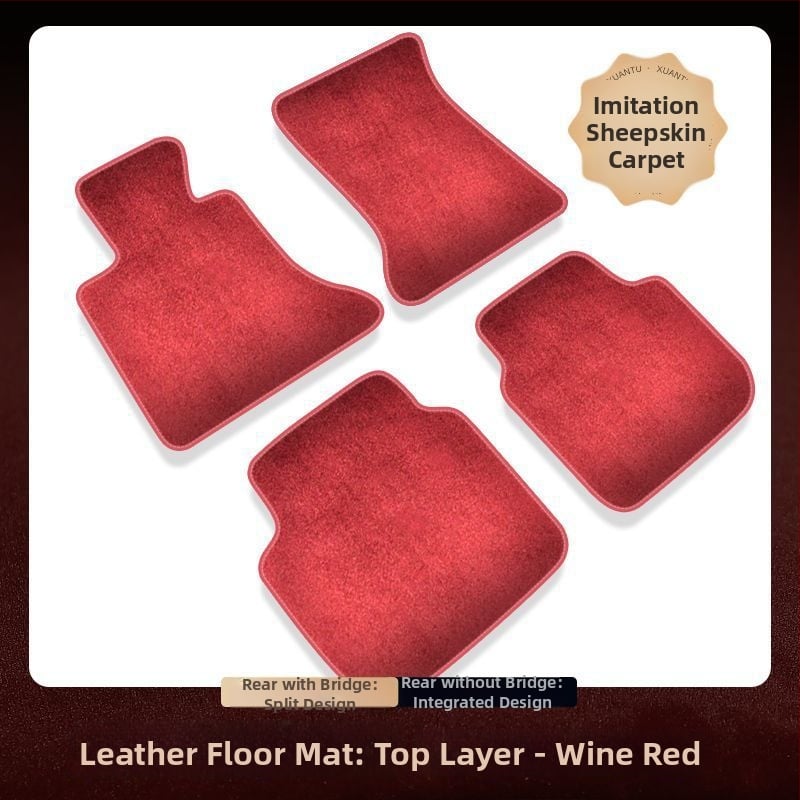 Ford-kompatibilna auto prostirka s gornjim slojem kašmir boje, protuklizna, bez prilagodbe, tip tepiha