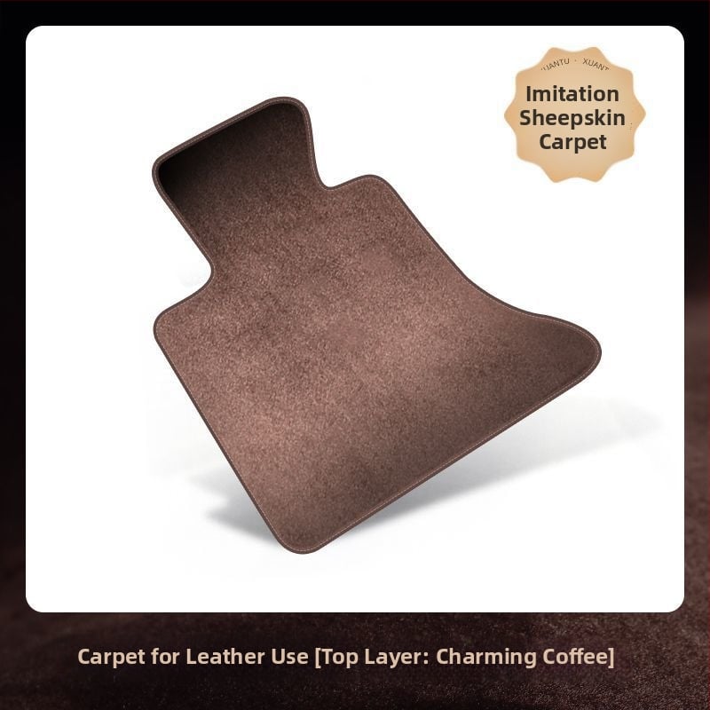 Ford-kompatibilna auto prostirka s gornjim slojem kašmir boje, protuklizna, bez prilagodbe, tip tepiha