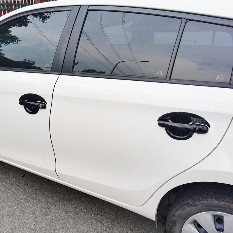 Vios FS külső ajtó kilincs (door bowl) – ABS elektroplatolt felület, karbonmintás textúra, Termék kód: Vios Door Bowl, Márka: Just Right