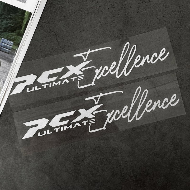 Folie decorativă pentru caroseria Honda PCX – model PCX, material etichetă autoadezivă, montaj cu adeziv (PCX, Etichetă, Adeziv)