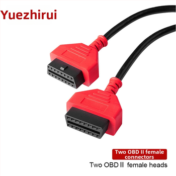 OBD2 kábel – jednorazový adaptér na rozdelenie na dve, predlžovací kábel OBD, model Obd2 cable, automobilový počítačový detektor, konfigurovateľný, bez dovozu