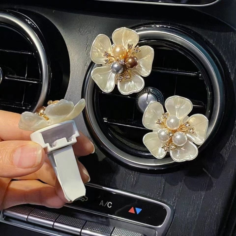 Perlasti dizajn automobilski aromatski ukras s dugotrajnim cvjetnim mirisom, za izlaz zraka automobila, uklanjanje formaldehida, isparavanje 1–15 dana