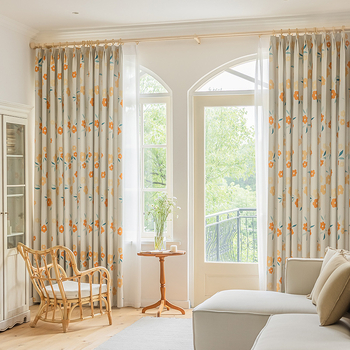Záves do spálne s hákom, pastoračný vzor, polyester, 70-90% zatemnenie, Sunny Day, jar 2026