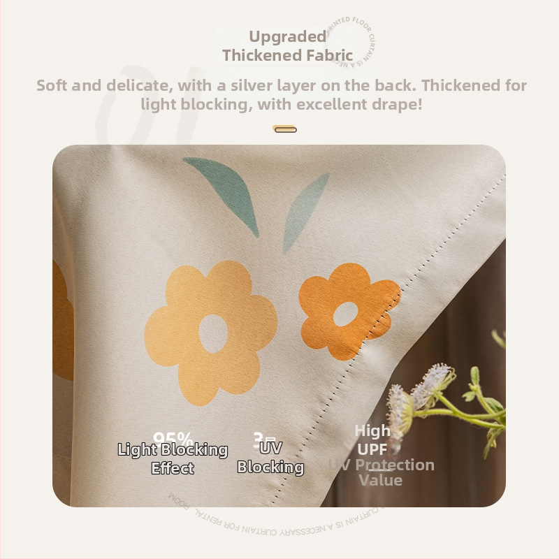 Záves do spálne s hákom, pastoračný vzor, polyester, 70-90% zatemnenie, Sunny Day, jar 2026