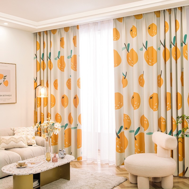 Záves do spálne s hákom, pastoračný vzor, polyester, 70-90% zatemnenie, Sunny Day, jar 2026