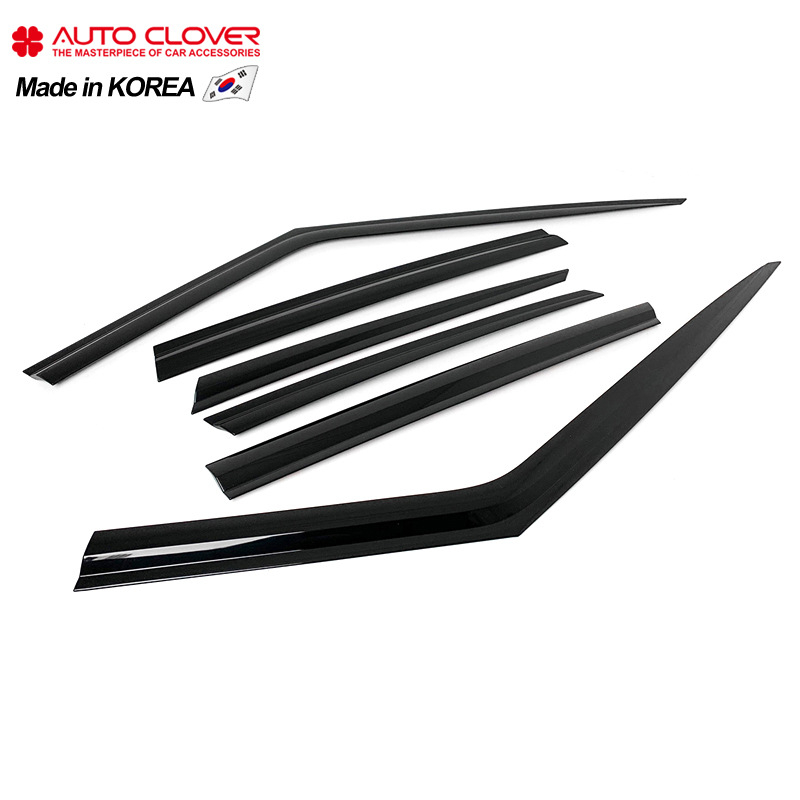 PMMA Esővédő szemöldök Range Rover Sport (2014–2022), 6 darabos készlet, eredeti ragasztóval szerelve, Auto Clover/Oakford