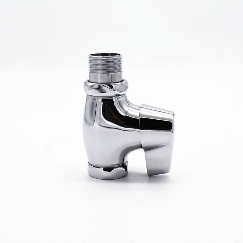 Valvă de spălare a toaletei cu deschidere rapidă pentru toaletă squat, ieșire de 1 inch, 15 s de spălare, cupru, fără electricitate