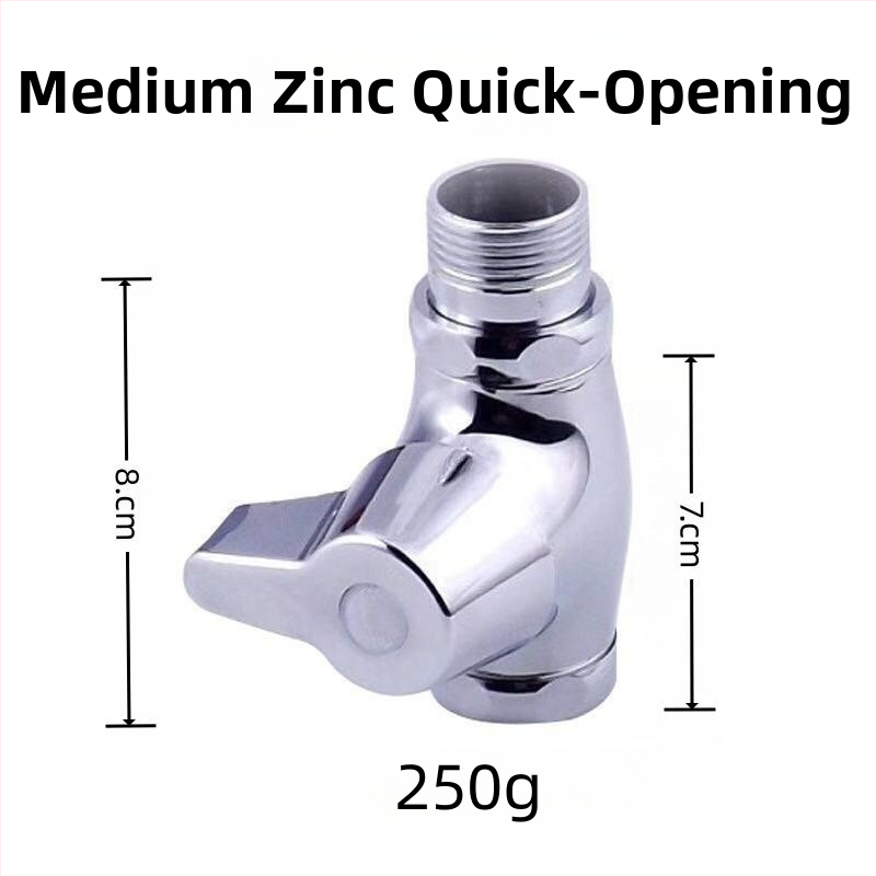 Rýchly otvárací splachovací ventil na toaletu pre squat toalety, 1 palec výstup, 15 s splachovanie, meď, bez napájania