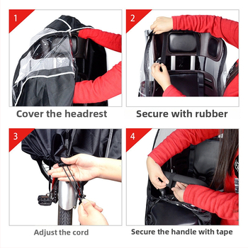 Detská pláštenka na zadné sedadlo bicykla – nepremokavá, kapacita 50, unisex