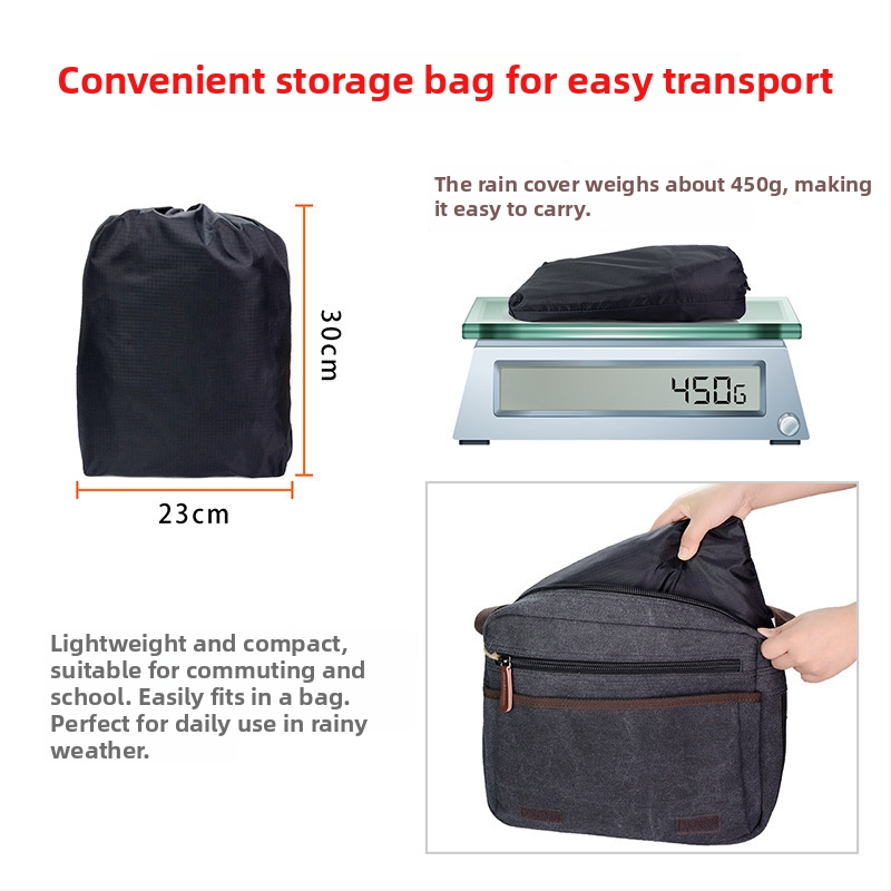 Detská pláštenka na zadné sedadlo bicykla – nepremokavá, kapacita 50, unisex