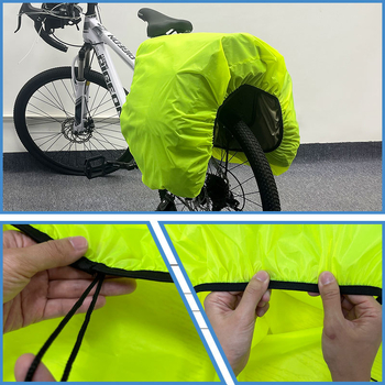 Дъждобран за велосипедни чанти — Oxford плат; подходящ за каране, туризъм и къмпинг; персонализирано лого; персонализирани тъкани