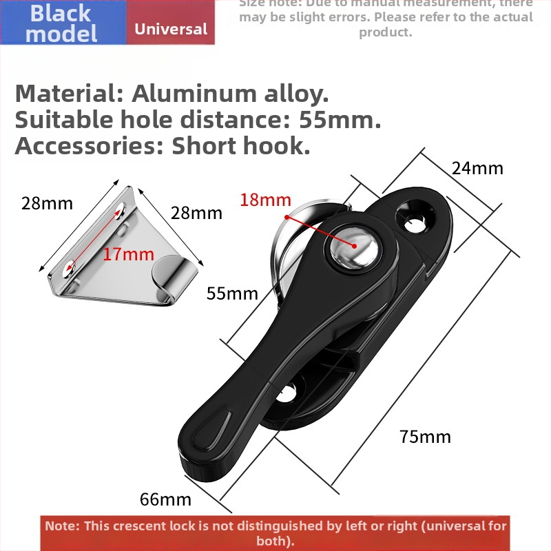 Crescent lock — model Z5LW9_1637382257207; materiál: nerezová oceľ; značka: The First Force; štýl: moderný a minimalistický; univerzálne použitie.