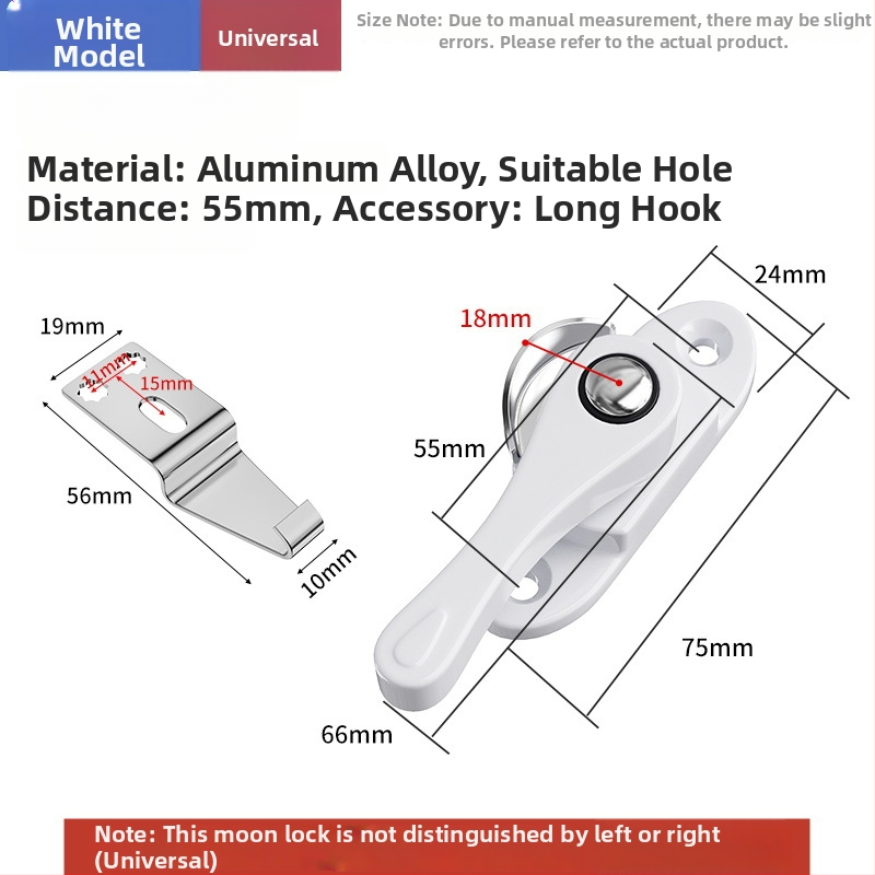 Crescent lock — model Z5LW9_1637382257207; materiál: nerezová oceľ; značka: The First Force; štýl: moderný a minimalistický; univerzálne použitie.