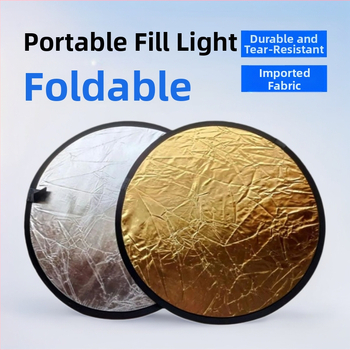 Dvojstranný skladací reflektor na fotenie produktov (Typ: Reflektor; Značka: YFwryx; Materiály: Polyester, Polyesterová bavlna; Použitie: Fotenie Produktov)