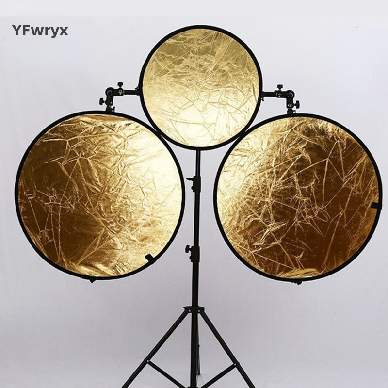 Dvojstranný skladací reflektor na fotenie produktov (Typ: Reflektor; Značka: YFwryx; Materiály: Polyester, Polyesterová bavlna; Použitie: Fotenie Produktov)