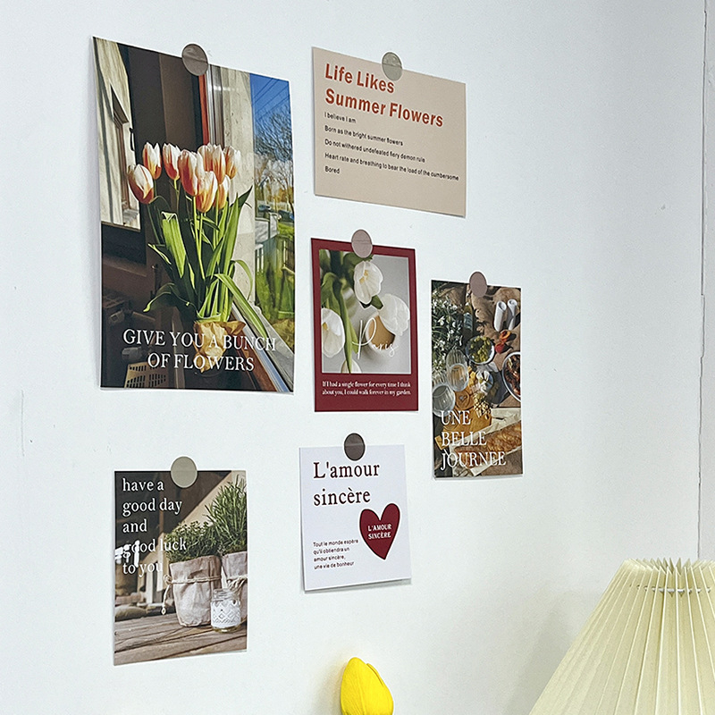 Carte Foto în Stil Francez – Artă de Living pentru Dormitor sau Cămin, Decor de Perete în Stil Ins Retro; hârtie acoperită, 30 g, lansat în 2023.3