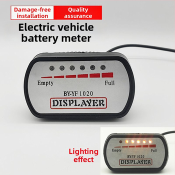 Displej napätia batérie pre elektromobil a merač výkonu 24-60V