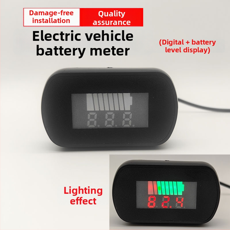 Displej napätia batérie pre elektromobil a merač výkonu 24-60V